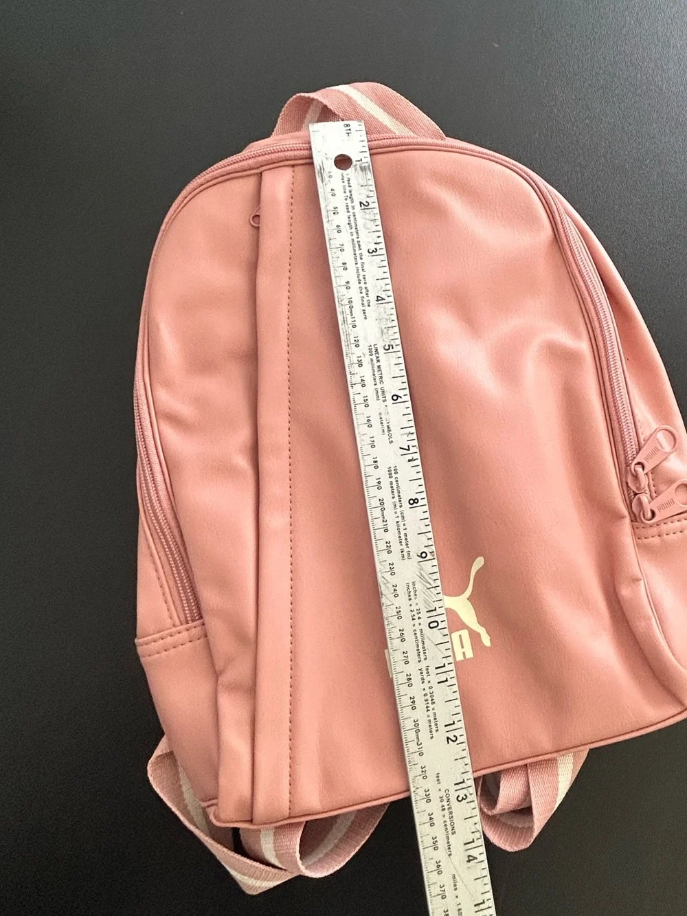 Puma Soft Pink mini backpack FAUX LEATHER